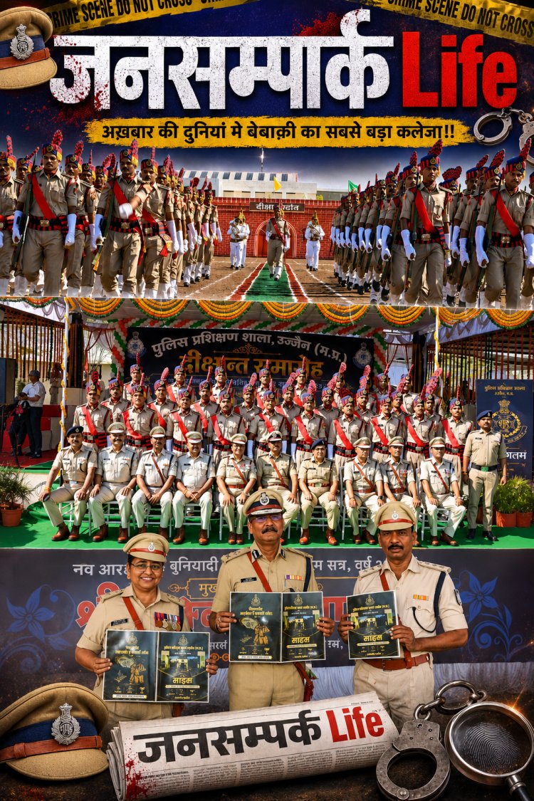 उज्जैन पीटीएस: दीक्षांत समारोह में पूरी हुई 313 दिन की सख्त ट्रेनिंग, 206 आरक्षक मे 61आरक्षक बने साइबर वॉरियर!!